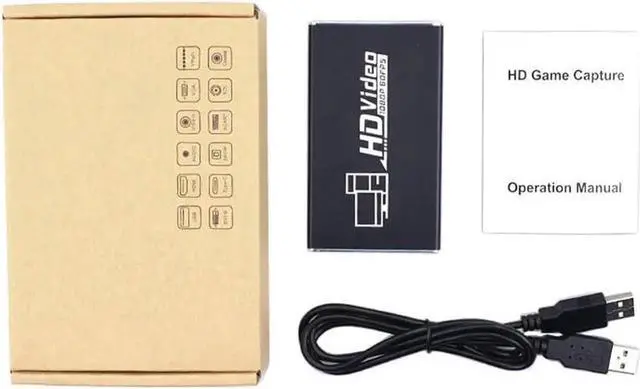 Alt view image 3 of 7 - Recording Box 1080p 60FPS HDMI Capture Device Digital Game Capture Card TV Converter Box USB Dongle Video Game Grabber Converter for Video Player Broadcast Live Stream Record