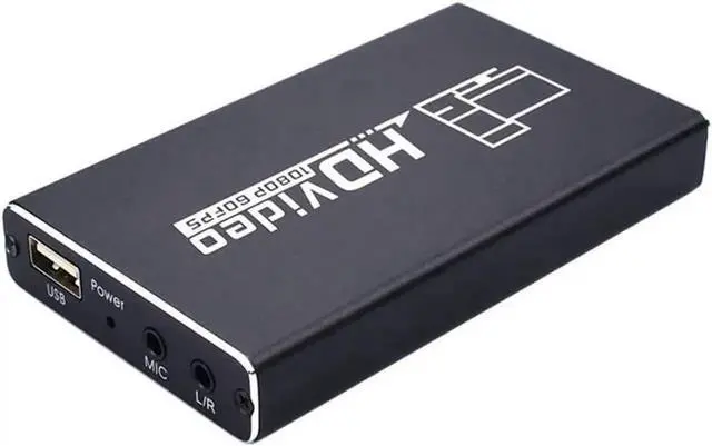 Main image of Recording Box 1080p 60FPS HDMI Capture Device Digital Game Capture Card TV Converter Box USB Dongle Video Game Grabber Converter for Video Player Broadcast Live Stream Record