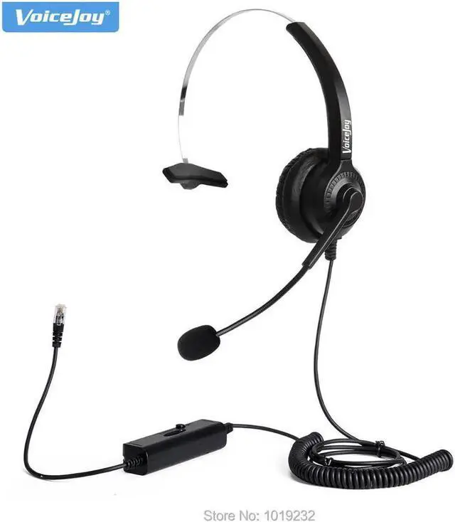 Main image of Aomoproing Volume and Mute switch call center headset,earphone headphone,for training center and ALL Office phones with RJ9 headset jack