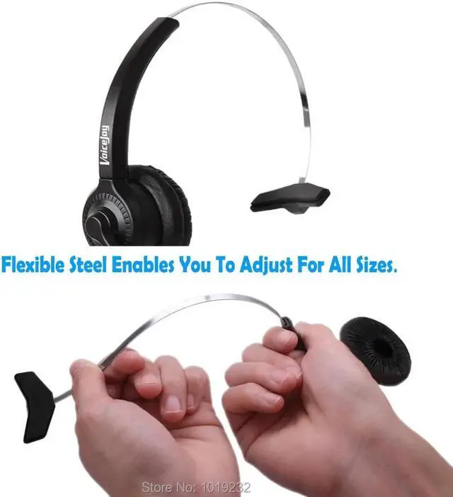 Alt view image 2 of 6 - Aomoproing Volume and Mute switch call center headset,earphone headphone,for training center and ALL Office phones with RJ9 headset jack