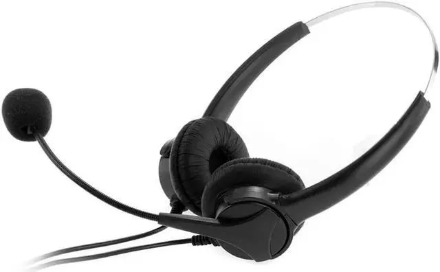 Alt view image 4 of 4 - Aomoproing Marsnaska 2017 Fashion 4-Pin Call Center Corded Operator Telephone Headset High Quality Headphones with Microphone