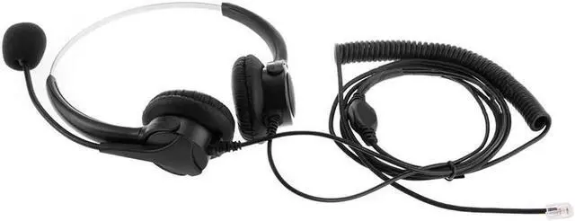 Alt view image 3 of 4 - Aomoproing Marsnaska 2017 Fashion 4-Pin Call Center Corded Operator Telephone Headset High Quality Headphones with Microphone