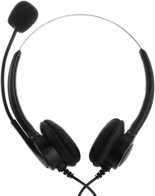 Alt view image 2 of 4 - Aomoproing Marsnaska 2017 Fashion 4-Pin Call Center Corded Operator Telephone Headset High Quality Headphones with Microphone