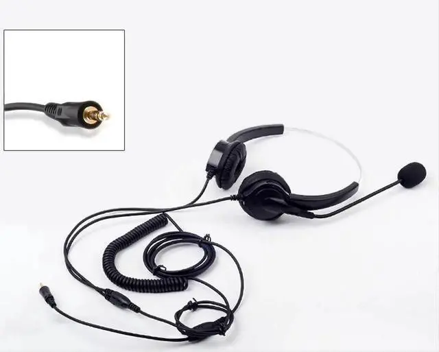 Main image of Aomoproing 3.5mm plug Hands- Headphone with MIC microphone call center headset anti-noise earphone for PC Phones home office