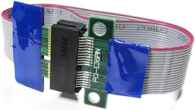 Alt view image 3 of 4 - PCI Express Flex Relocate Cable PCIe PCI E 1X to 1X Slot Riser Card Extender Adapter Extension Ribbon for Bitcoin Miner Mining
