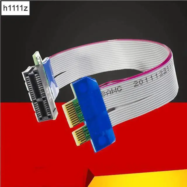 Main image of PCI Express Flex Relocate Cable PCIe PCI E 1X to 1X Slot Riser Card Extender Adapter Extension Ribbon for Bitcoin Miner Mining