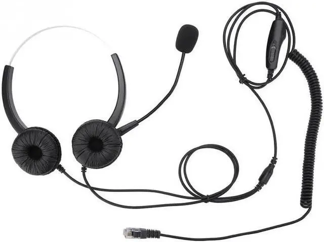 Main image of Aomoproing Crystal headsets Earpiece RJ9 Call Center Headset Noise Cancelling Call Center Headphones with Comfortable Wear 2018 style