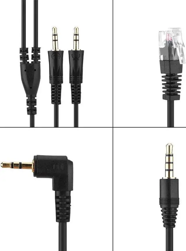 Alt view image 6 of 6 - Aomoproing Lossless Sound Call Center Headphones for 10086 10000 10010 Mobile Phone Company 360 Rotary Earmuffs Call Center Headset