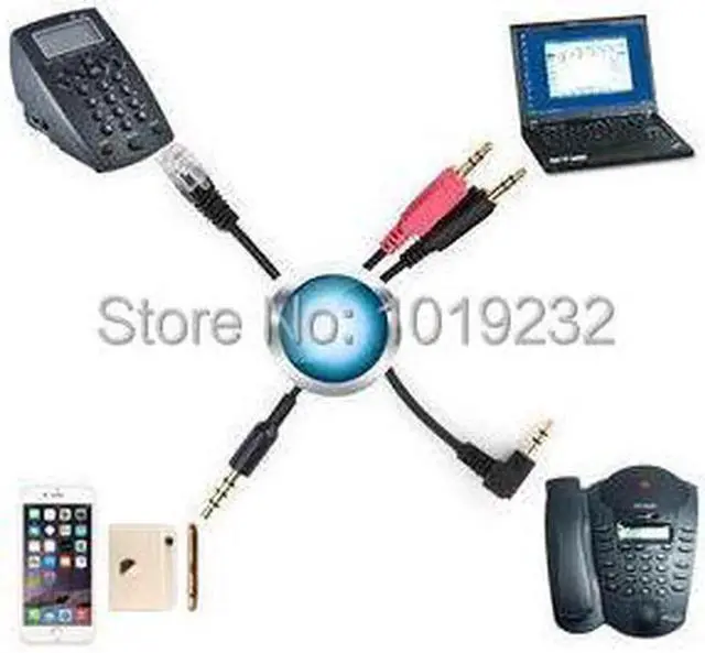 Alt view image 6 of 6 - Aomoproing Call center headphones QD (Quick Disconnect) headset with single 3.5mm plug for laptop,Smartphone,computer ,PC or RJ9 plug