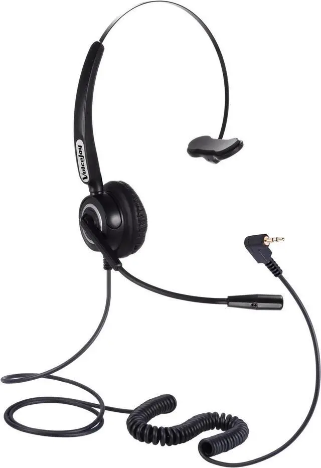Alt view image 3 of 4 - Aomoproing Professional monaural call center telephones headset phone headphones with 2.5mm jack plug,RJ9/RJ11 plug optional