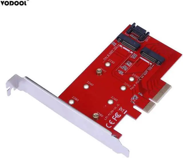 Main image of High Speed PCI-E X4 to NGFF (M.2) SSD Hard Drive Extension Card SATA Cable Adapter Card for PC Desktop PCIE Adapter Card