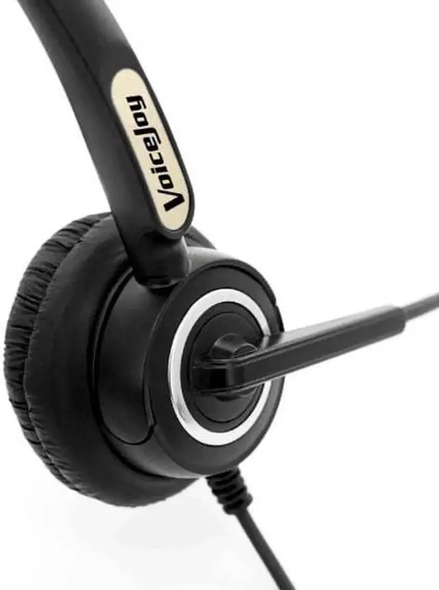 Alt view image 5 of 5 - Aomoproing 2PCS RJ9 Headset Call Center headphone Avaya 24XX 46XX Nortel phone headset call center headset with RJ9/RJ11 plug