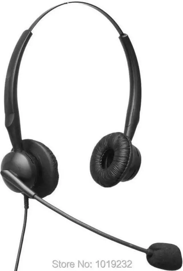 Main image of Aomoproing Call center headset headphones with MIC RJ9/RJ11 plug for Nortel AVAYA 2400 4600 series, Aastra ,Mitel