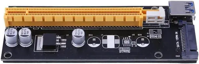 Main image of High Speed PCI-E PCI E Express 1x to 16x graphics Card Riser Extender Adapter VER007S For Bitcoin BTC Miner Mining