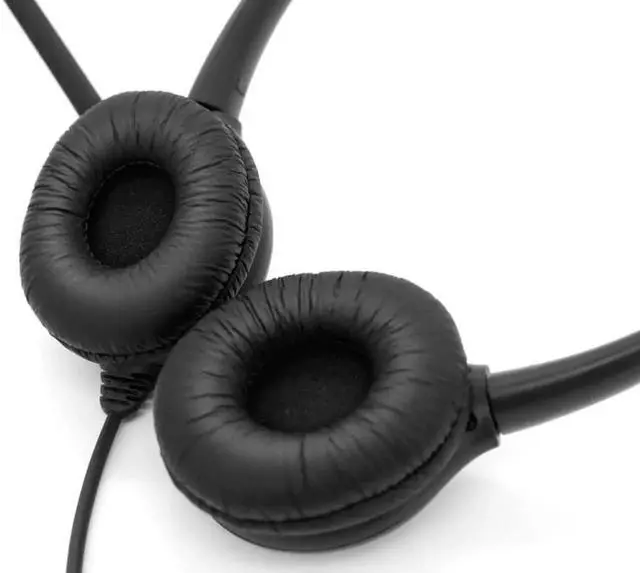 Alt view image 4 of 4 - Aomoproing Dual 3.5mm plug headphone call center headset,computer laptop notebook headset with QD (Quick Disconnect) cable