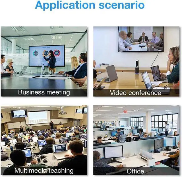 Alt view image 6 of 6 - Switch HDMI-compatible 2 Port Box USB 4K for Mouse Adaptive EDID / HDCP Printer Plug and Play and Shared Monitor Keyboard