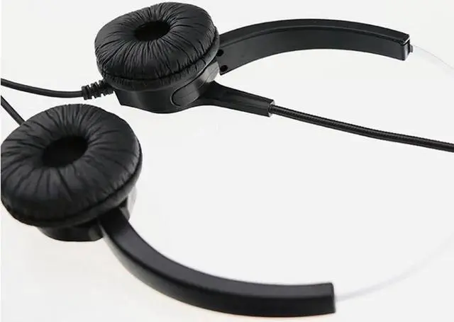 Alt view image 2 of 3 - Aomoproing 3.5mm PC Head Call Center Operator Headset 3.5mm microphone headset noise cancelling headset for call center