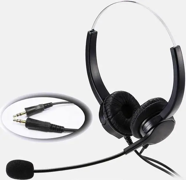 Main image of Aomoproing 3.5mm PC Head Call Center Operator Headset 3.5mm microphone headset noise cancelling headset for call center