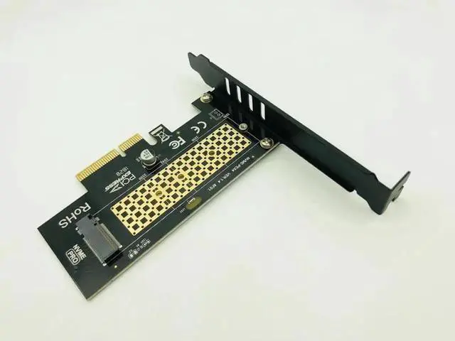 Alt view image 4 of 6 - M.2 NVMe SSD NGFF to PCI E X4 Adapter PCIE to M2 Adapter Raiser M Key Interface Card Support PCI Express 3.0 x4 2230 2280 M2 SSD