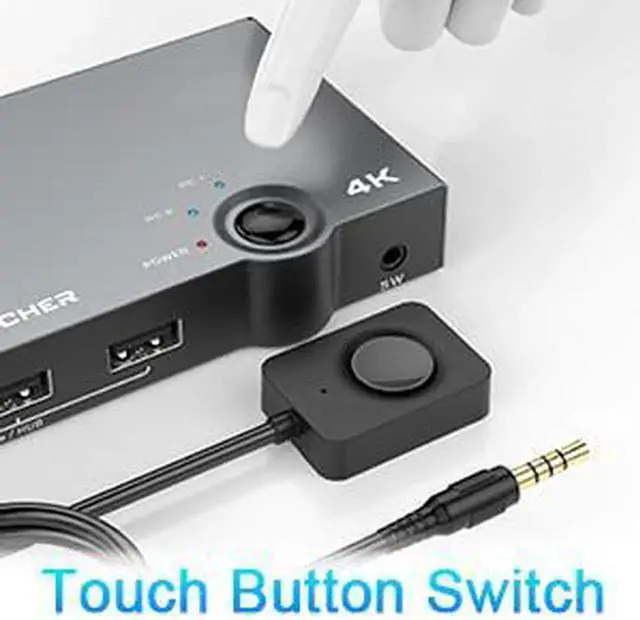 Alt view image 3 of 6 - product 4 port usb 2.0 kvm switch 4k 60hz hdmi kvm switcher support 2 PC computer HDMI and USBS Output