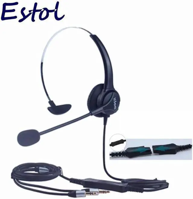 Main image of Aomoproing HD voice professional computer dual 3.5 mm plug with QD cable call center headset,training center earphone,PC Headphone