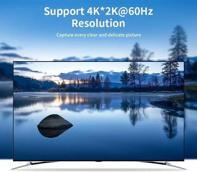 Alt view image 4 of 6 - ACASIS USB HDMI KVM Switch 2 in 1 out 4K@60Hz HDMI Switcher Extended 4 Ports USB3.0 Hub with HDMI 2.0 Cables for Computer Laptop