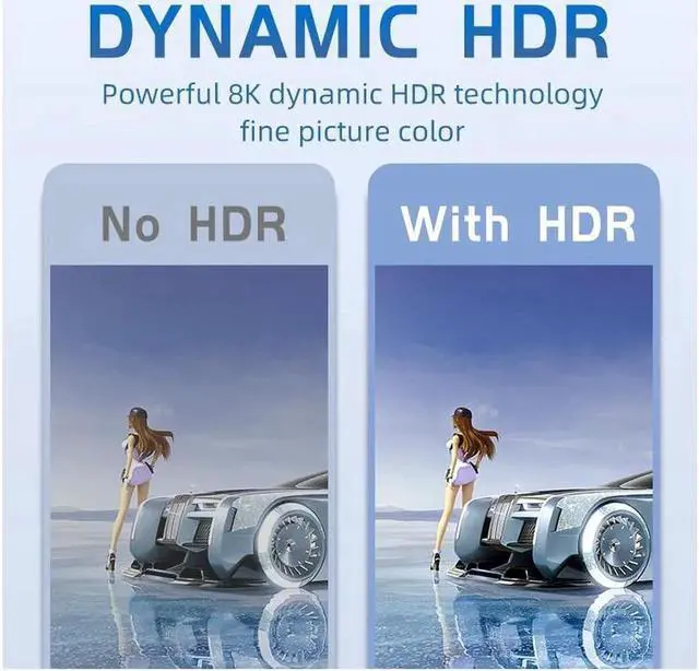 Alt view image 5 of 7 - 8K HDMI2.1 Switch & Splitter 2 In 2 Out Video Switcher 2*2 Video Matrix 8K@60Hz 4K@120Hz Splitter EDID Dynamic HDR Multi Screen