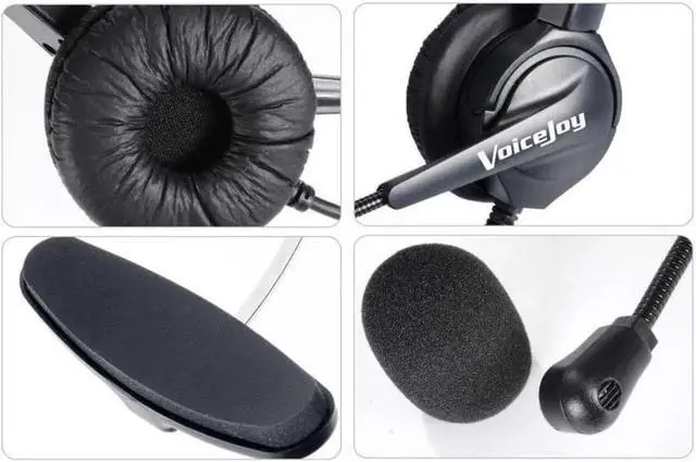 Alt view image 3 of 3 - Aomoproing 2.5mm plug phone headset Professional Noise-Canceling Call Center Office Phone Headset with 2.5mm plug headset 2.5mm headset