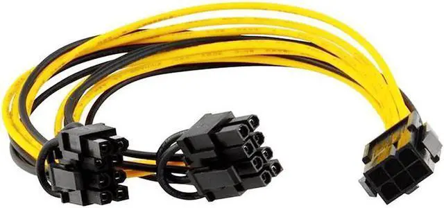 Alt view image 5 of 6 - Molex 6-pin PCI Express to 2 x PCIe 8 (6+2) pin Motherboard Graphics Video Card PCI-e GPU VGA Splitter Hub Power Cable