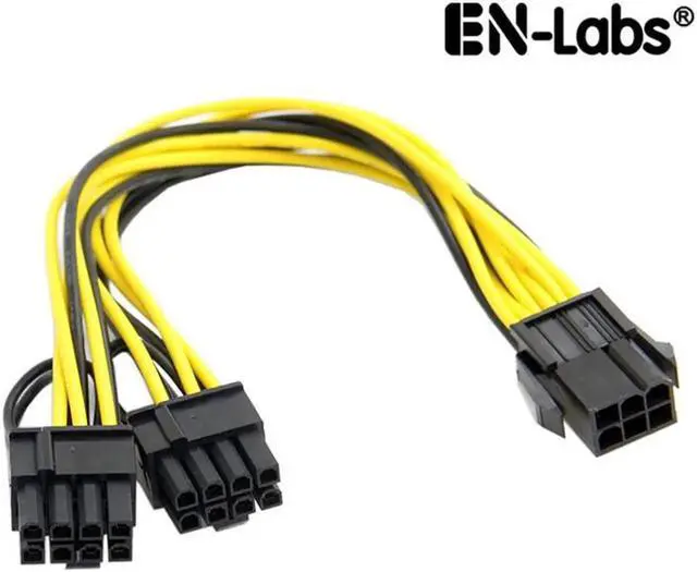 Main image of Molex 6-pin PCI Express to 2 x PCIe 8 (6+2) pin Motherboard Graphics Video Card PCI-e GPU VGA Splitter Hub Power Cable