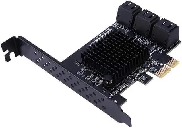 Alt view image 5 of 6 - 6-Port SATA III PCIe Card, PCIe SATA III Controller Card to 6GB/S Internal Adapter Converter PCI SATA 3.0 Expansion Card