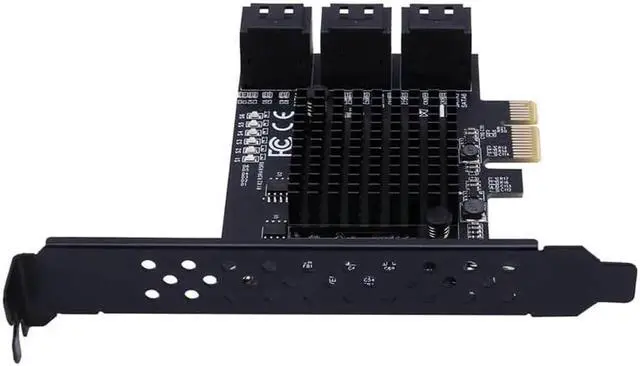Alt view image 4 of 6 - 6-Port SATA III PCIe Card, PCIe SATA III Controller Card to 6GB/S Internal Adapter Converter PCI SATA 3.0 Expansion Card