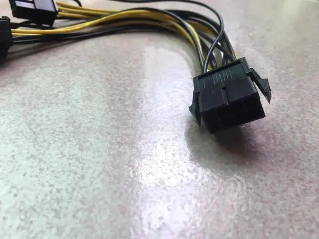 Alt view image 4 of 6 - 2PC 6inch Molex 6-pin PCI Express to 2 x PCIe 8 (6+2) pin Motherboard Graphics Video Card PCI-e GPU VGA Splitter Hub Power Cable