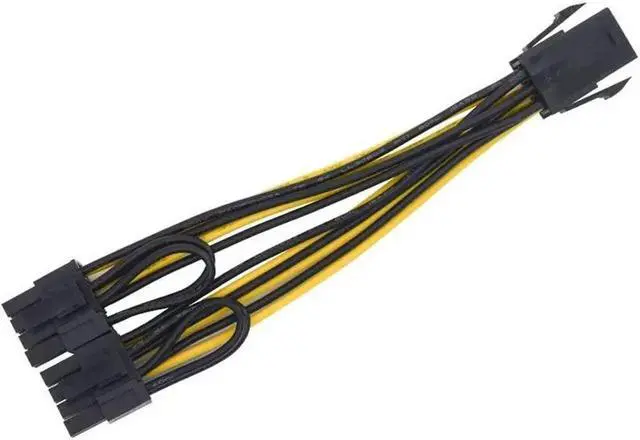 Alt view image 6 of 6 - 5PC 6inch Molex 6-pin PCI Express to 2 x PCIe 8 (6+2) pin Motherboard Graphics Video Card PCI-e GPU VGA Splitter Hub Power Cable