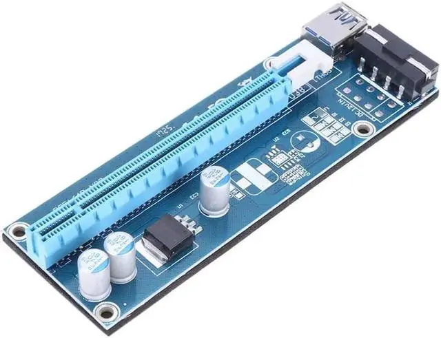 Alt view image 2 of 6 - USB 3.0 PCI-E PCI Express 1x To 16x Extender Riser Card Power Cable 60cm PCIE Mining Card Adapter for BitCoin mining
