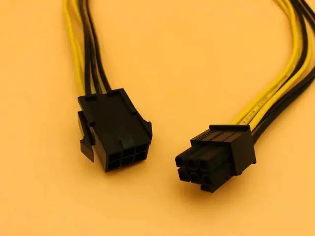 Alt view image 2 of 6 - PCI E PCIE PCI Express 50cm 6P Male to 6Pin Male Graphics Video Card DIY Power Cable BTC Extended Miner Mining Wire 18AWG Cables