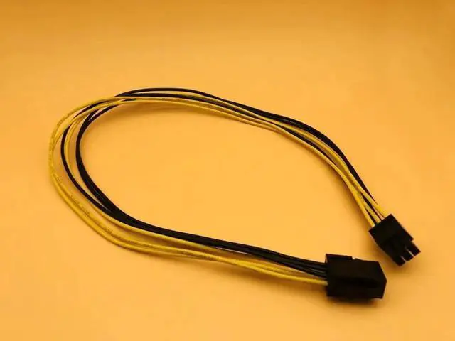 Alt view image 4 of 6 - PCI E PCIE PCI Express 50cm 6P Male to 6Pin Male Graphics Video Card DIY Power Cable BTC Extended Miner Mining Wire 18AWG Cables