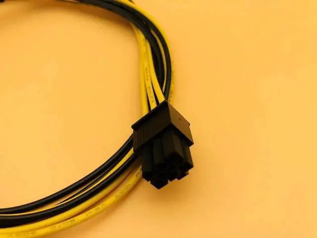 Alt view image 6 of 6 - PCI E PCIE PCI Express 50cm 6P Male to 6Pin Male Graphics Video Card DIY Power Cable BTC Extended Miner Mining Wire 18AWG Cables