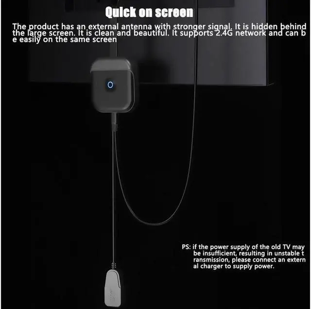 Alt view image 3 of 7 - 5G 1080P Wireless HDMI TV Stick Adapter Wifi Display TV Receiver Dongle Comaptible andriod/IOS PC