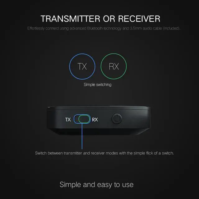 Alt view image 4 of 6 - 2 in 1 Bluetooth Transmitter 4.2 3.5mm AUX Wireless Audio Receiver Adapter for TV Headphone Speaker Playstation 4 Car Mp3 Player
