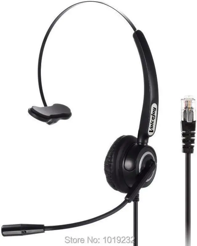 Main image of Aomoproing Call Center Headset Headphone with Mic ONLY for P lantronics M11 M22 Amplifier and CISCO IP Phones 7940 7960 7821 9941 6921 etc