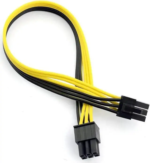 Alt view image 3 of 6 - 1PCS PCI-E PCIE PCI Express 6P Male to 6Pin Male Graphics Video Card DIY Power Cable BTC Extended Miner Mining Wire 18AWG