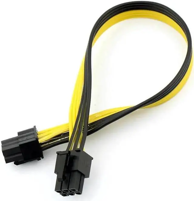 Alt view image 4 of 6 - 1PCS PCI-E PCIE PCI Express 6P Male to 6Pin Male Graphics Video Card DIY Power Cable BTC Extended Miner Mining Wire 18AWG