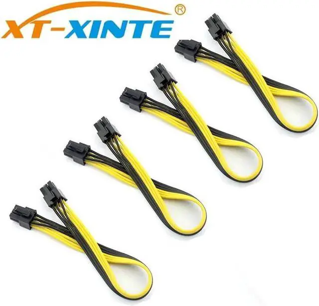 Main image of 1PCS PCI-E PCIE PCI Express 6P Male to 6Pin Male Graphics Video Card DIY Power Cable BTC Extended Miner Mining Wire 18AWG