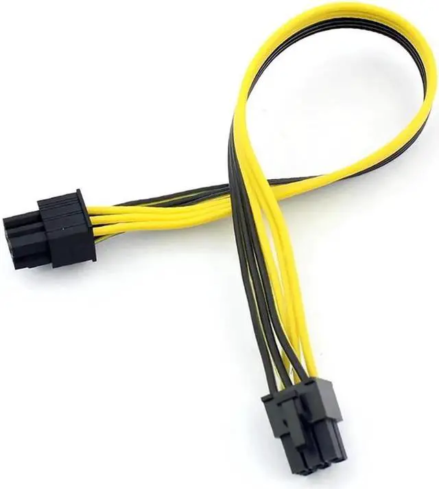 Alt view image 5 of 6 - 1PCS PCI-E PCIE PCI Express 6P Male to 6Pin Male Graphics Video Card DIY Power Cable BTC Extended Miner Mining Wire 18AWG