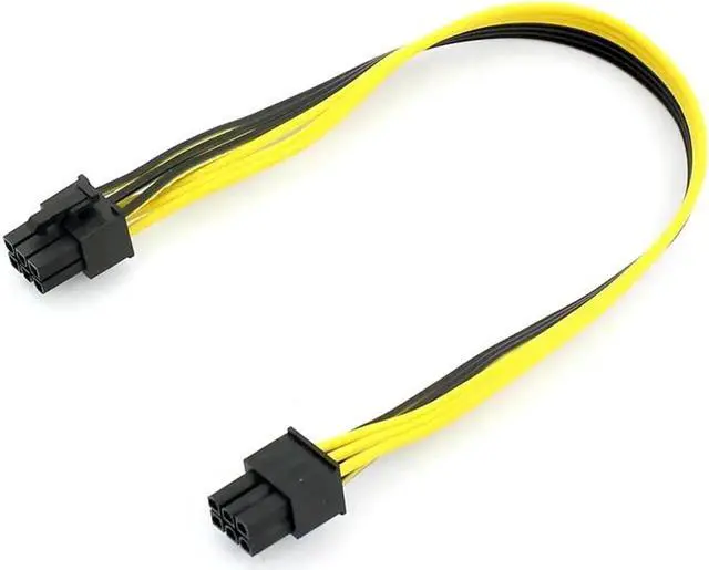 Alt view image 6 of 6 - 1PCS PCI-E PCIE PCI Express 6P Male to 6Pin Male Graphics Video Card DIY Power Cable BTC Extended Miner Mining Wire 18AWG