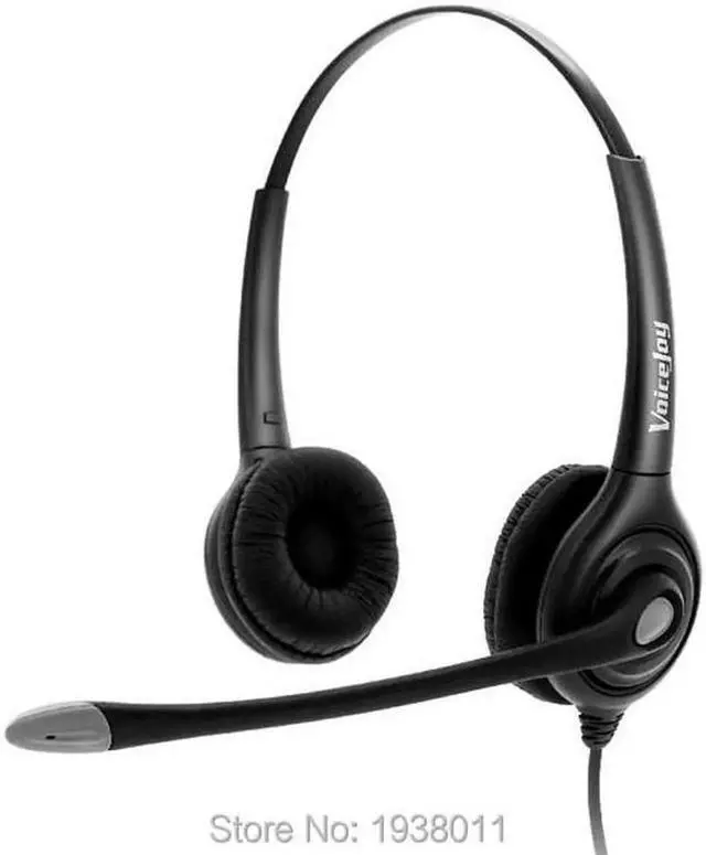 Main image of Aomoproing Binaural RJ9/RJ10 connector headset wtih QD (Quick Disconnect) cable Noise canceling Telephone headset call center headset