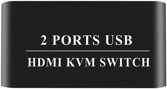 Alt view image 4 of 6 - 4K HDMI KVM Switch 2 In 1 Out 3 USB Port HDMI1.4 KVM Switcher Splitter for Keyboard Mouse Printer Monitor For 2 PC Sharing