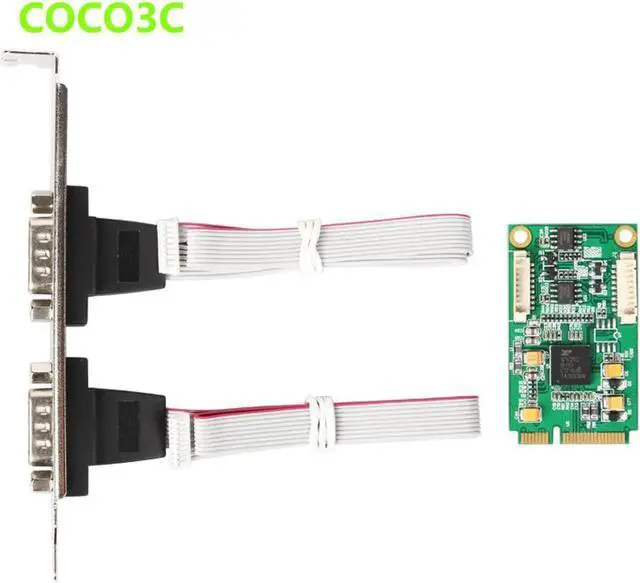 Main image of Mini PCIe 2 RS422 485 ports Controller card mini PCI-e to DB9 adapter For Min ITX mPCIE XR17V352