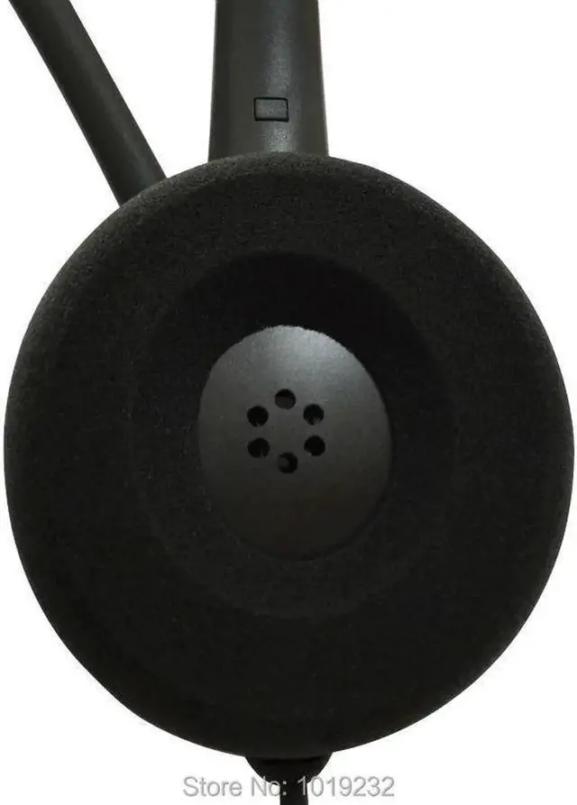 Alt view image 3 of 6 - Aomoproing Mono RJ9 plug headset with Quick Disconnect cord phone headset call center office headset Anti-Noise microphone